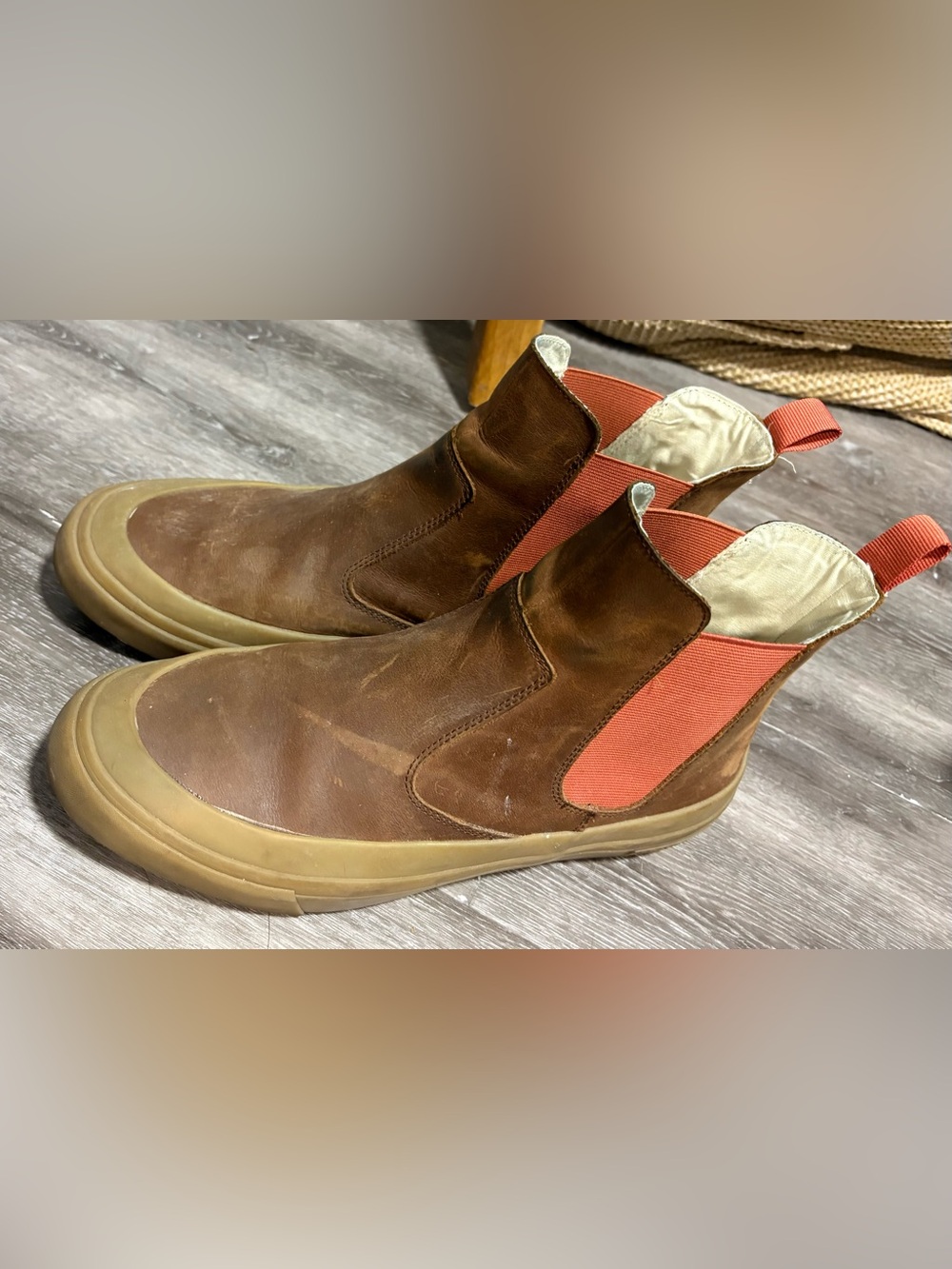 SeaVees Brown Leather Beyond & Back Boot- Men
